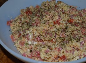 Una foto de Ensalada de cus cus
