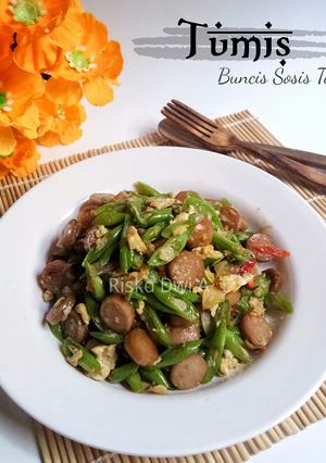 Foto resep Tumis Buncis Sosis Telur