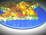 Tortilla de espinacas y queso