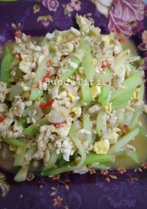 Foto resep 429.Tumis Labu Siam+Tempe+Telur