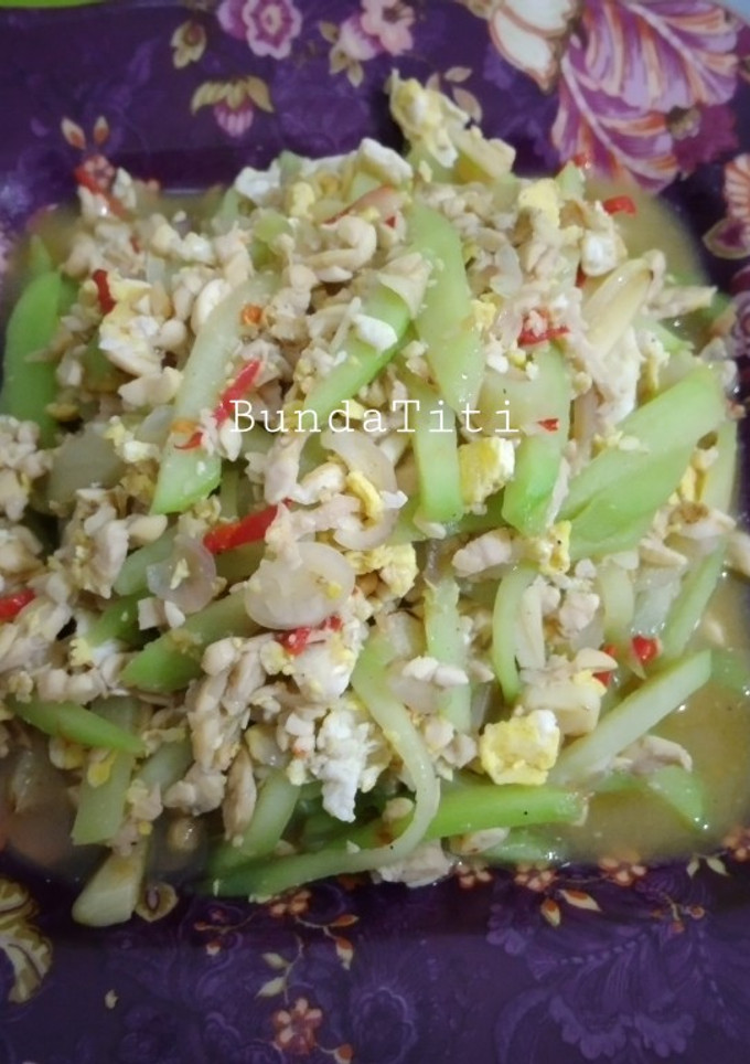 Foto resep 429.Tumis Labu Siam+Tempe+Telur
