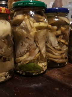 Una foto de Berenjenas al escabeche