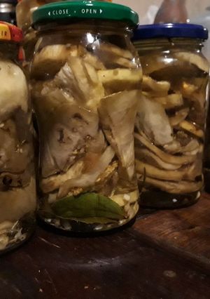 Una foto de Berenjenas al escabeche