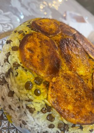 عکسی از دستور عدس پلو خاص من☘️😋