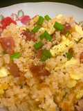 Fried Rice with Eggs and Chinese Sausage