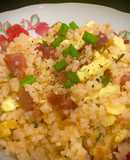 Fried Rice with Eggs and Chinese Sausage