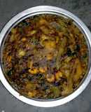 Malabar spinach prawn curry