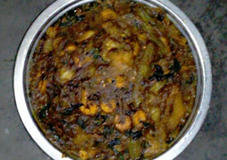 Recipe of Speedy Malabar spinach prawn curry