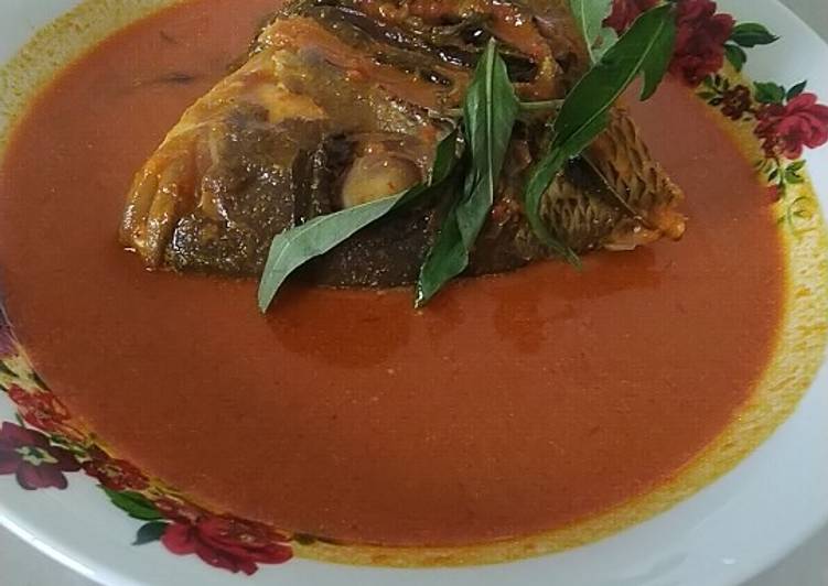 Masak kari daun kesum kepala ikan tombak😋