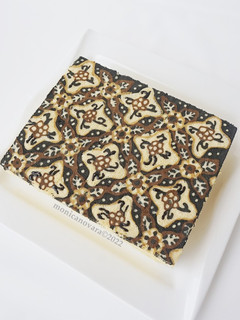 Foto resep Cake Kukus (Motif Batik)
