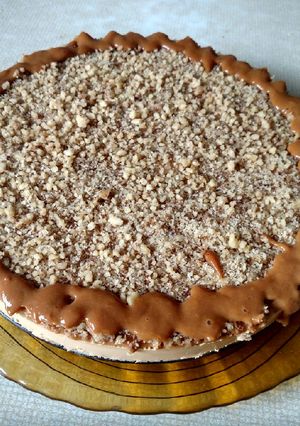 Una foto de Fácil Cheesecake Manjar Nuez