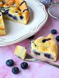 Torta ricotta e yogurt con mirtilli