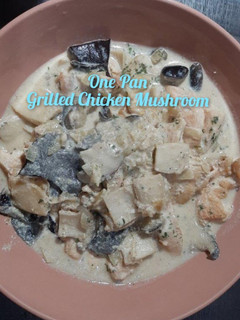 Foto resep One Pan - Grilled Chicken Mushroom