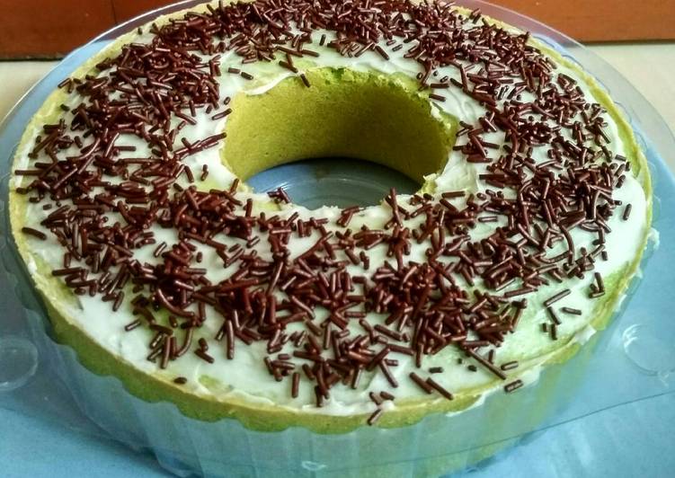 Cara Buat Bolu pandan panggang enak