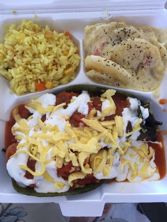 Una foto de Chiles rellenos de carne molida