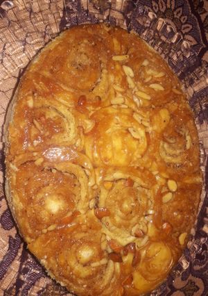 عکسی از دستور رول دارچینی با سس کارامل