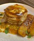 Caribbean spiced pancakes with pineapple