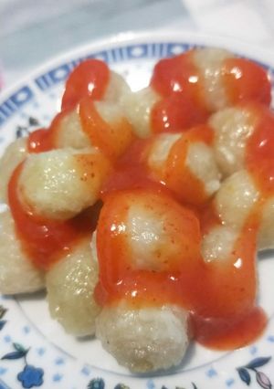 Foto resep Cilok Glowing (Cilok mie)