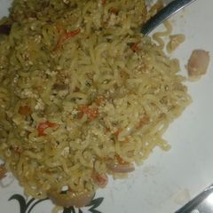 Egg sauce Indomie A picture of Egg sauce Indomie.