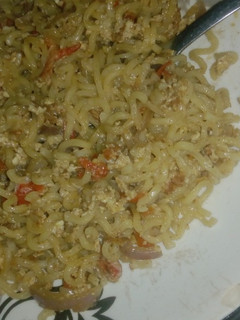 A picture of Egg sauce Indomie.
