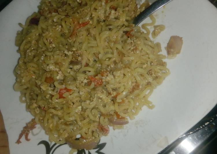 Steps to Make Any-night-of-the-week Egg sauce Indomie | Easy Recipe For Beginner