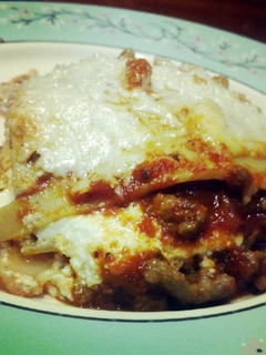 A picture of Amber's Lasagna.