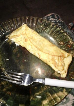 Una foto de Omelette con queso ☺