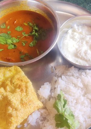 A picture of Rajma chawal everybody's comfort food ♥️.
