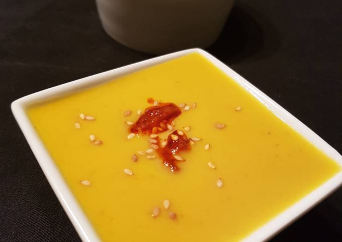 Soupe butternut marron et chorizo
