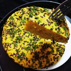 A picture of Flaxseeds Khaman Dhokla.