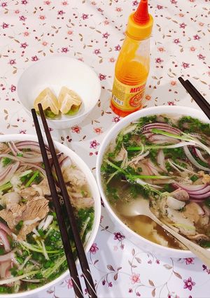 Hình của món Phở bò.