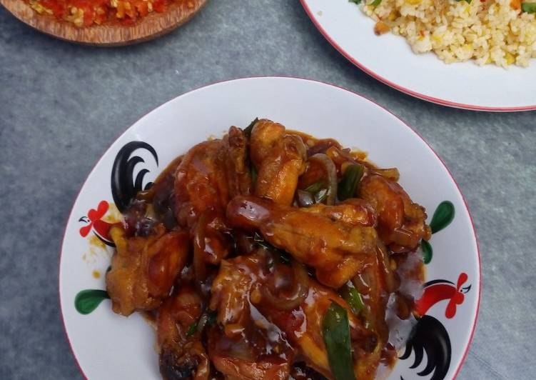 Resep @MANTAP Ayam Goreng Saus Inggris masakan harian