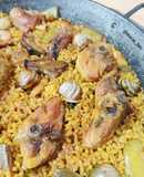 Valencian Paella with Snails and Rosemary