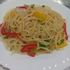 A picture of Buttered spaghetti.