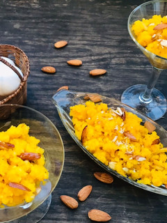 A picture of Anday ka halwa.