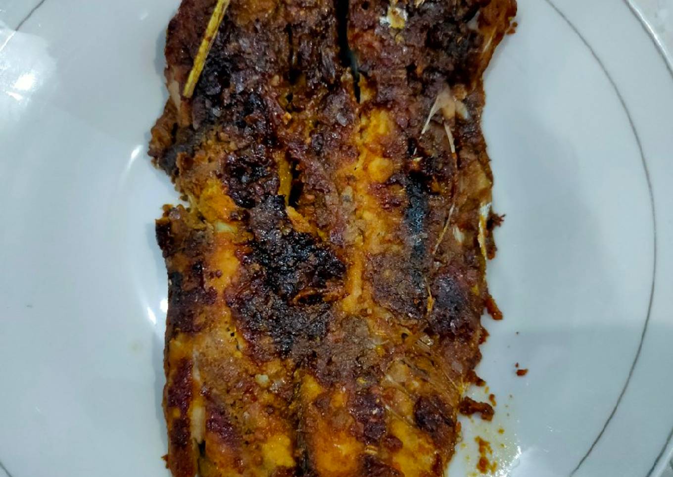 Ikan kembung bakar teflon simpel