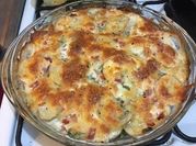Una foto de mozzarella con jamón