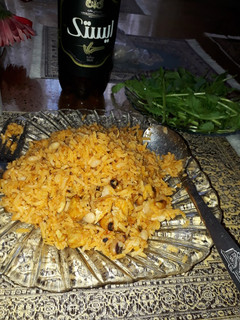 عکسی از دستور لوبیا پلو با گوشت مرغ