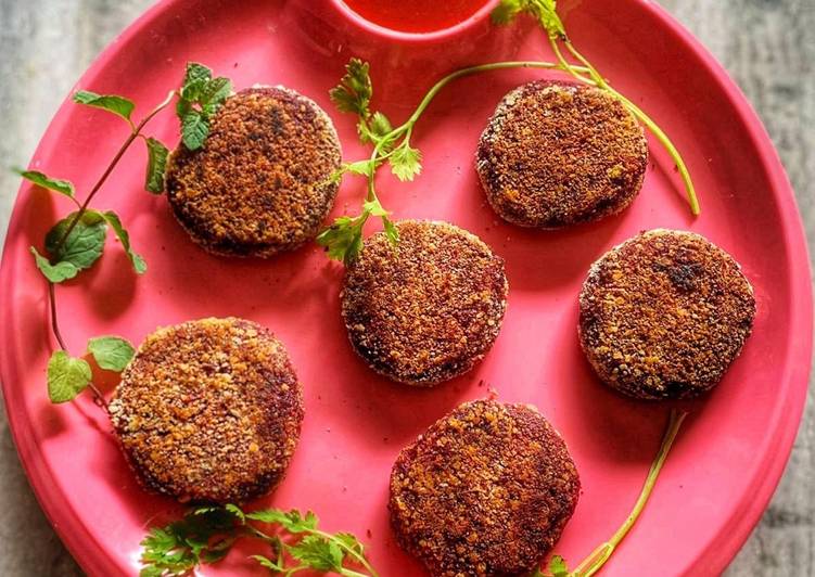 Beetroot cutlets beetroot aloo tikki