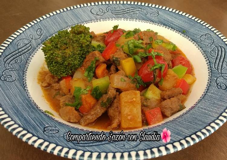 Carne De Verduras Res Con