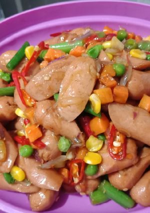 Foto resep Sosis sayur saos tiram