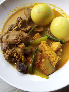 Foto resep Gulai ati ampela dan telor kuah susu
