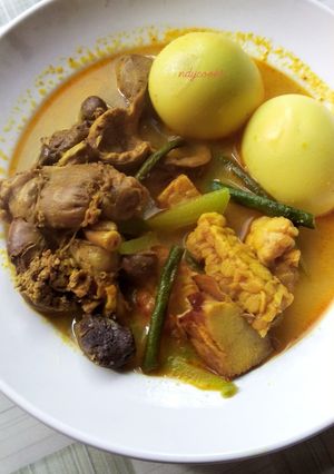 Foto resep Gulai ati ampela dan telor kuah susu