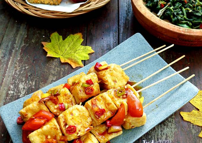  Resep  membuat Sate Tahu Sambal Kecap  nagih banget