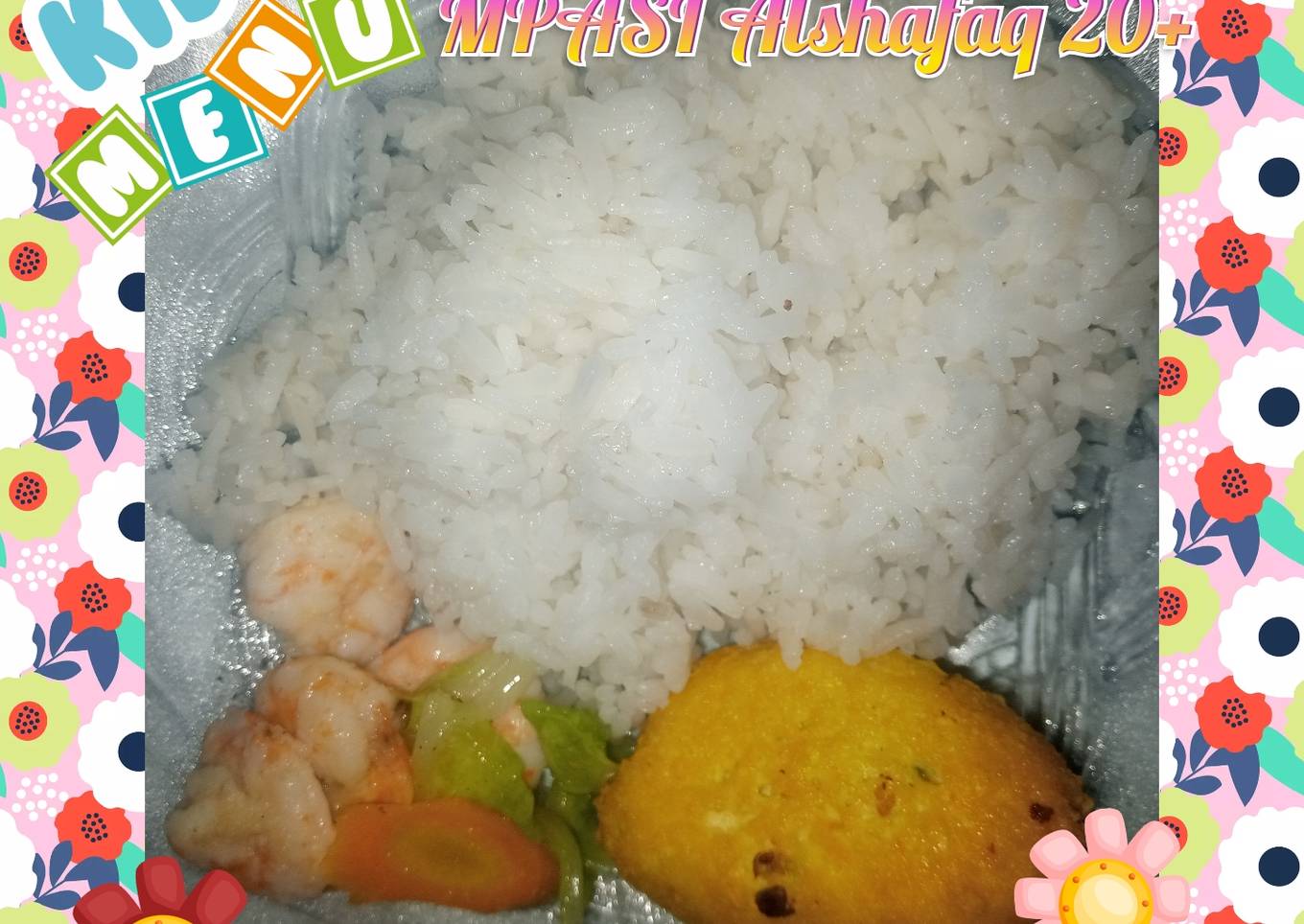 Capcay udang dan perkedel tahu ala MPASI Alshafaq
