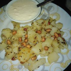 A picture of Jeera aloo.