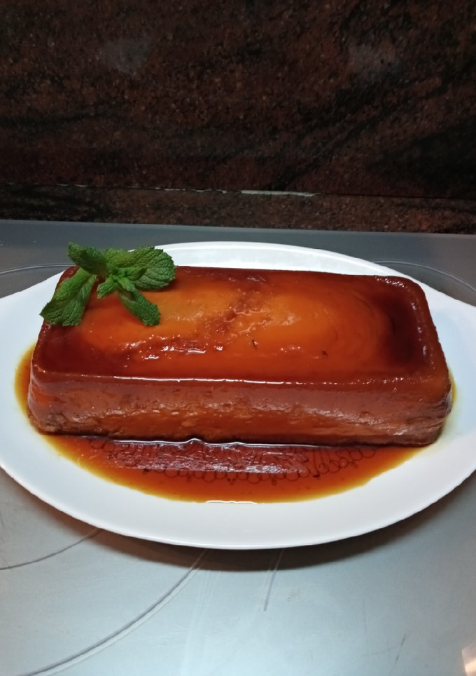 Una foto de Flan de coco