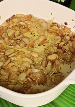 صورة لوصفة توم مشوي 🧄🤤
