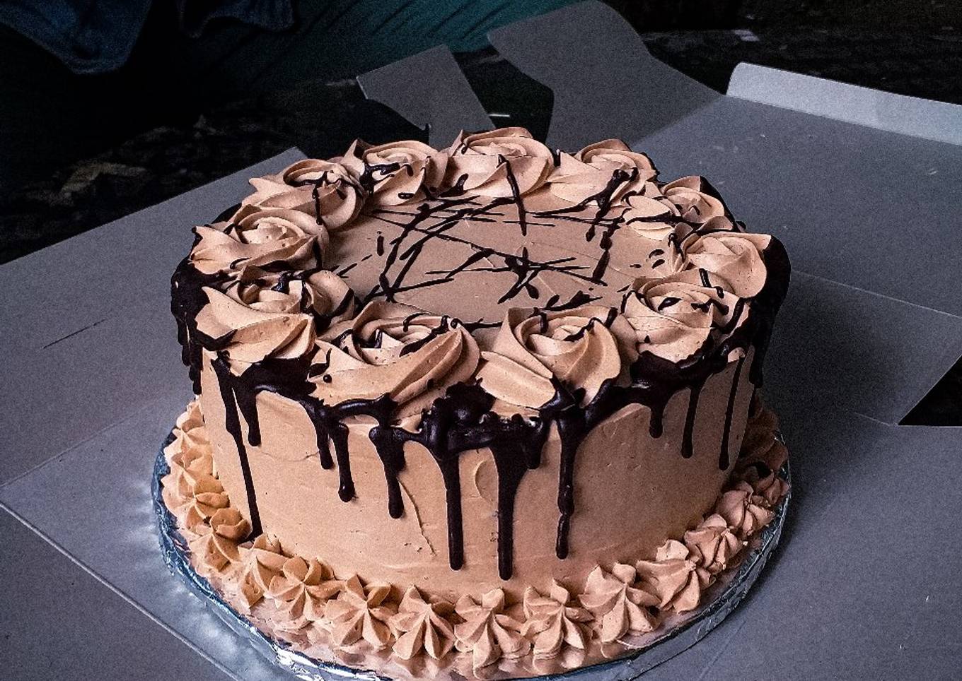 Banana Chocolate Chip Cake #themechallenge