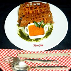 A picture of Masala Ragi net dosa.